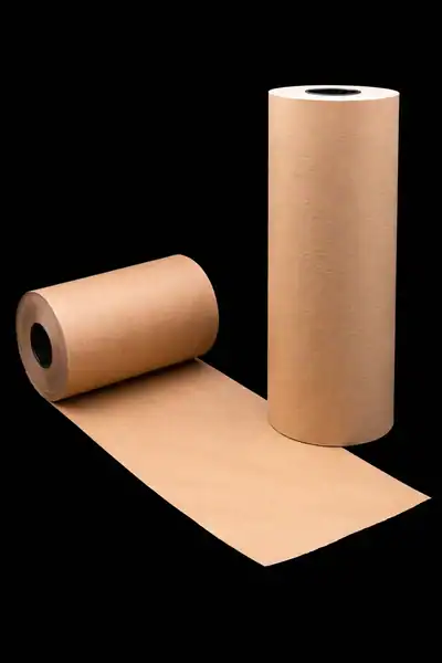 Protective paper roll for industrial and packaging applications, ideal for surface protection and se.